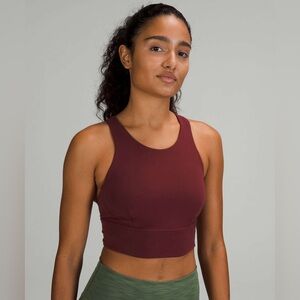 Lululemon Wunder Train Longline Bra C/D Cup Red Merlot Size 6